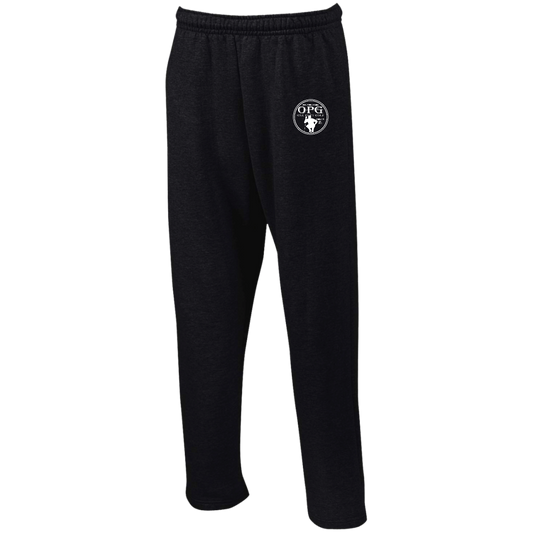 Open Bottom Sweatpants with Pockets