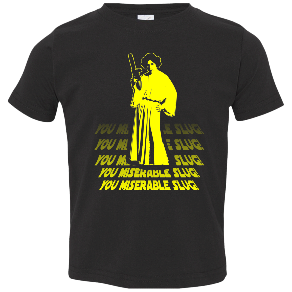 ArtichokeUSA Custom Design. You Miserable Slug. Carrie Fisher Tribute. Star Wars / Blues Brothers Fan Art. Parody. Toddler Jersey T-Shirt