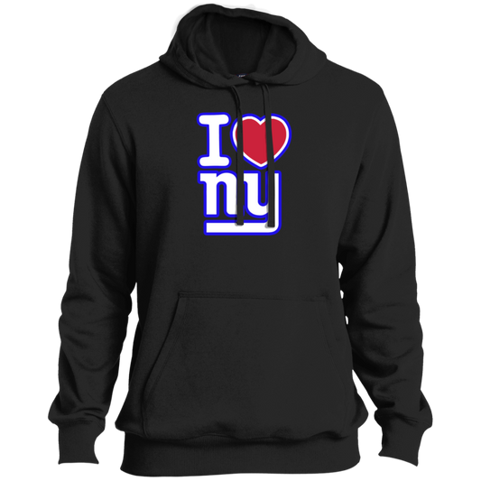 ArtichokeUSA Custom Design. I heart New York Giants. NY Giants Football Fan Art. Tall Pullover Hoodie