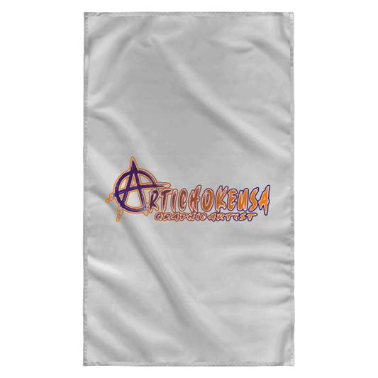 ArtichokeUSA Character and Font design #1. Logo. Let's Create Your Own Design Today. Sublimated Wall Flag