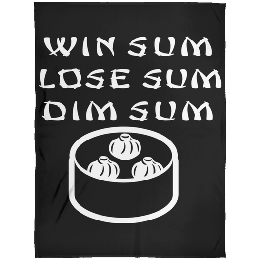 ArtichokeUSA Custom Design. Win Sum Lose Some. Dim Sum. Fleece Blanket 60x80