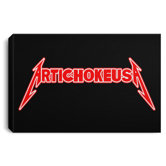 ArtichokeUSA Custom Design. Metallica Style Logo. Let's Make One For Your Project. Landscape Canvas .75in Frame