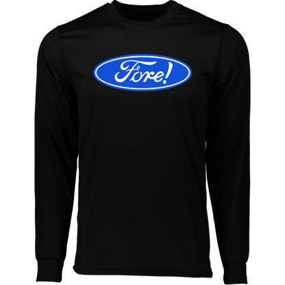 OPG Custom Design #11. Fore! Ford Parody. 100% Polyester Moisture-Wicking Tee