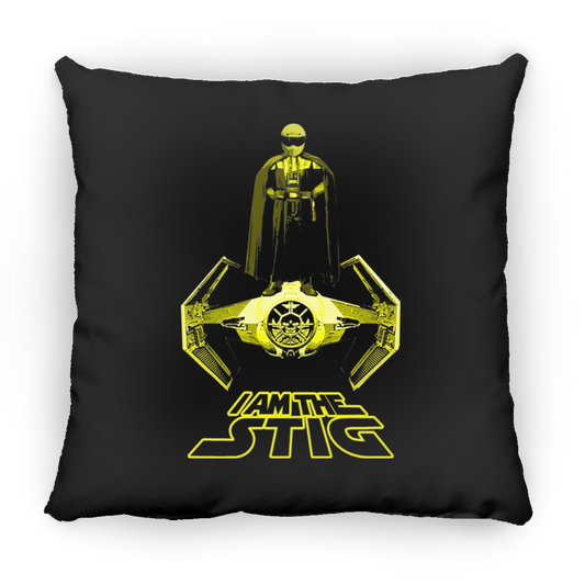 ArtichokeUSA Custom Design. I am the Stig. Vader/ The Stig Fan Art. Large Square Pillow