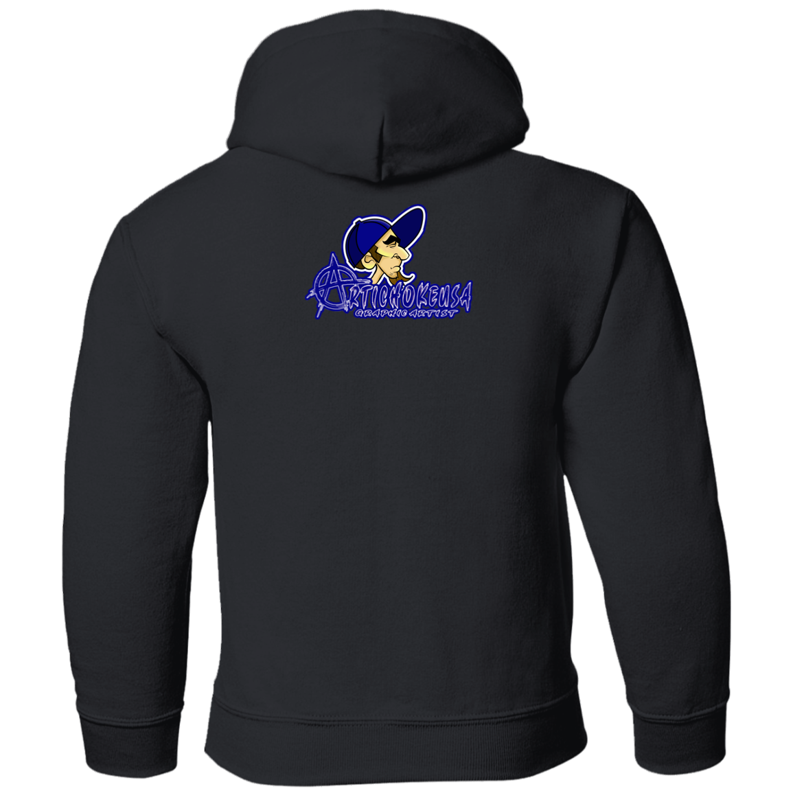 ZZ#20 ArtichokeUSA Characters and Fonts. "Clem" Let’s Create Your Own Design Today. Youth Pullover Hoodie