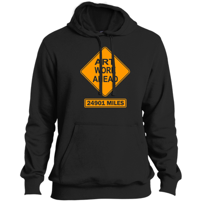 ArtichokeUSA Custom Design. Art Work Ahead. 24,901 Miles (Miles Around the Earth). Tall Pullover Hoodie