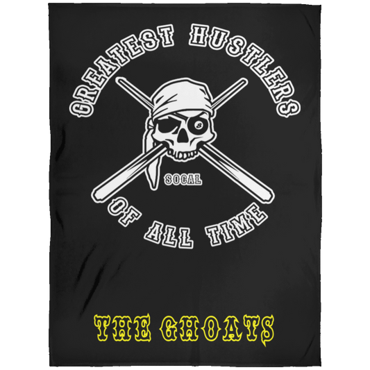 The GHOATS Custom Design. #4 Motorcycle Club Style. Ver 1/2. Fleece Blanket 60x80