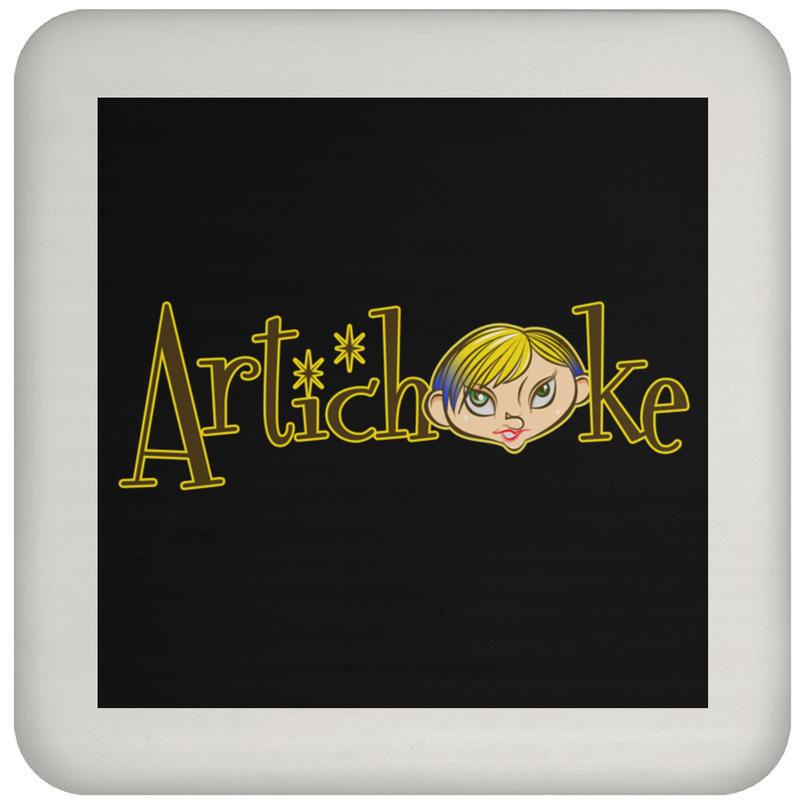 ArtichokeUSA custom design with text #18. Coaster
