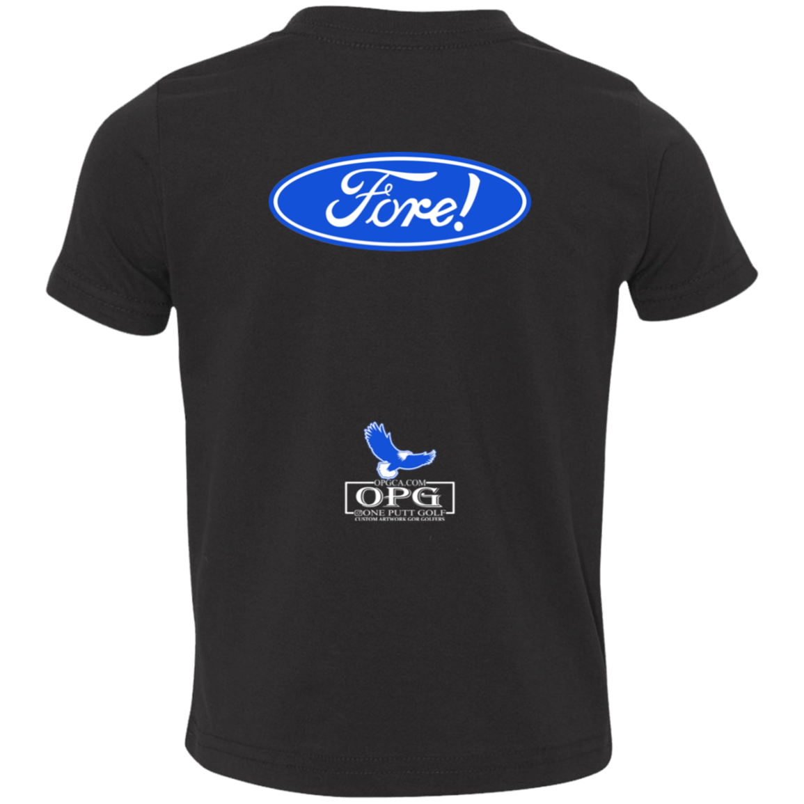 OPG Custom Design #11. Fore! Ford Parody. Toddler Jersey T-Shirt