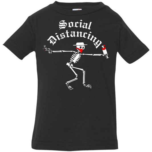 ArtichokeUSA Custom Design. Social Distancing. Social Distortion Parody. Infant Jersey T-Shirt