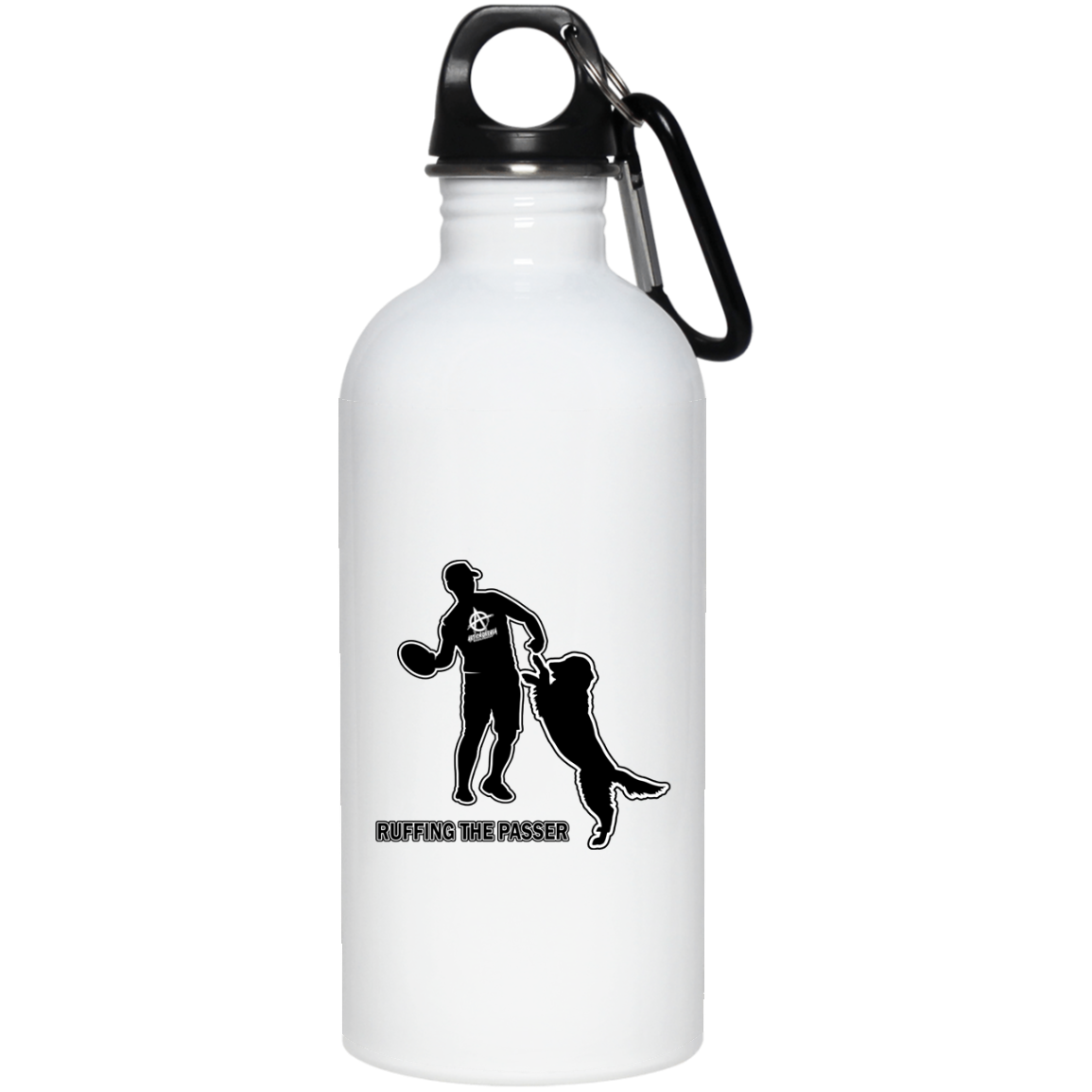 ArtichokeUSA Custom Design #38. Ruffing the Passer. Labrador Retriever. Male. 20 oz. Stainless Steel Water Bottle