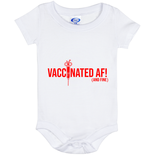 ArtichokeUSA Custom Design. Vaccinated AF (and fine). Baby Onesie 6 Month