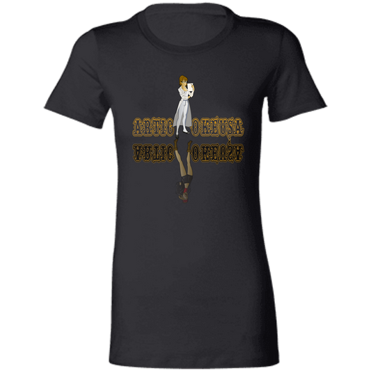 ArtichokeUSA Custom Design. Façade: (Noun) A false appearance that makes someone or something seem more pleasant or better than they really are.  Ladies' Favorite T-Shirt