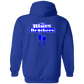 OPG Custom Design #3. Blue Tees Blues Brothers Fan Art. Zip Up Hooded Sweatshirt