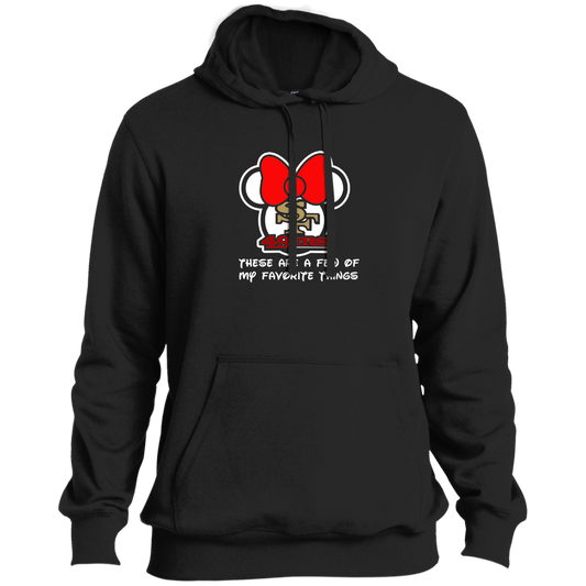 ArtichokeUSA Custom Design #51. These are a few of my favorite things. SF 49ers/Hello Kitty/Mickey Mouse Fan Art. Ultra Soft Pullover Hoodie