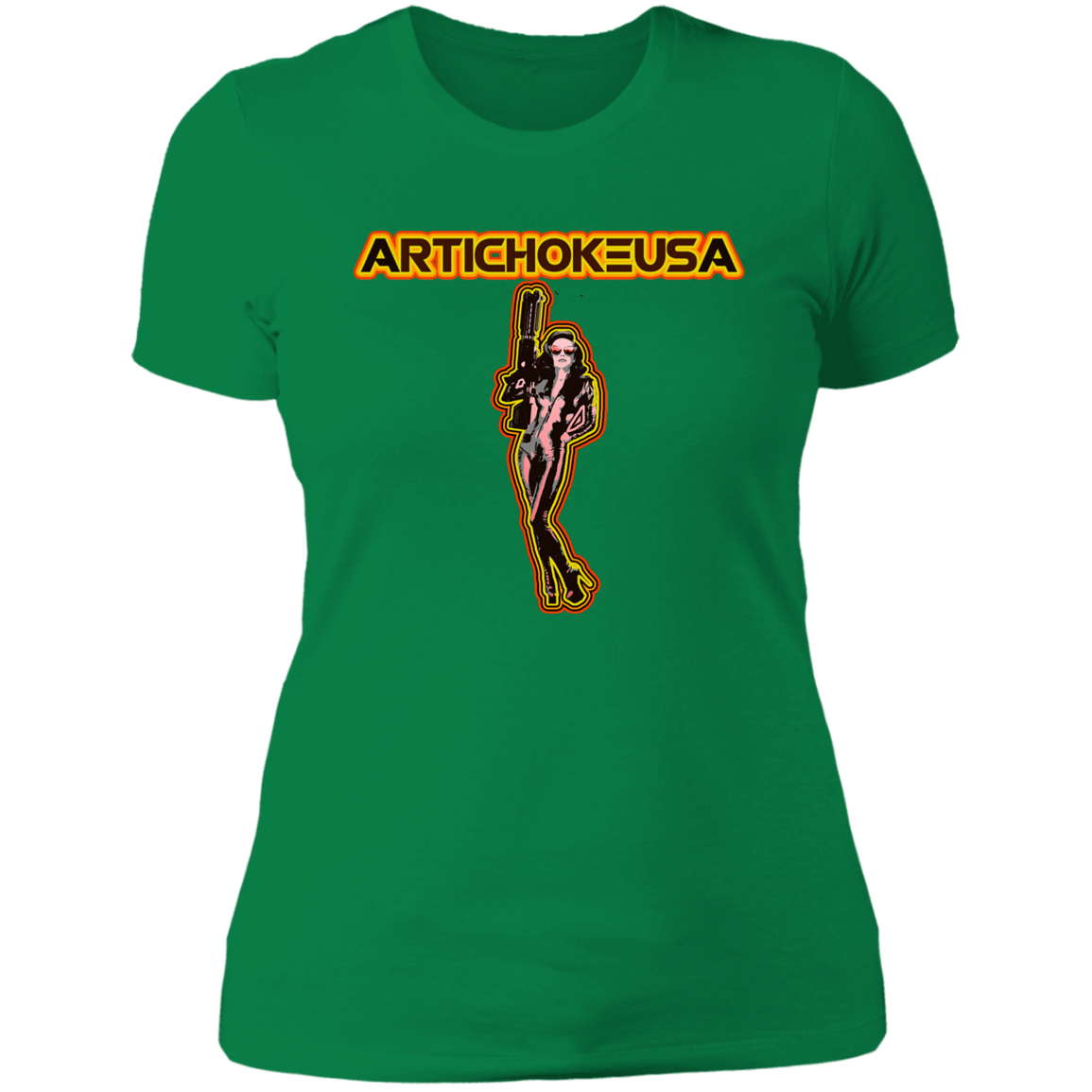 ArtichokeUSA Character and Font design. Let's Create Your Own Team Design Today. Mary Boom Boom. Ladies' Boyfriend T-Shirt
