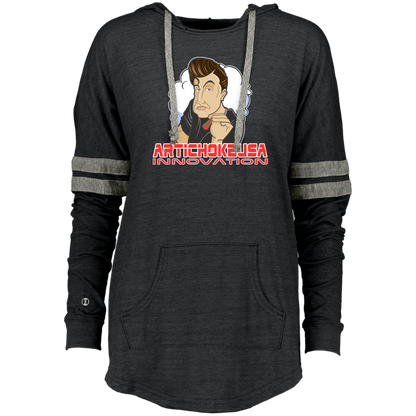 ArtichokeUSA Custom Design. Innovation. Elon Musk Parody Fan Art. Ladies' Hooded Low Key Pullover