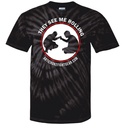 Artichoke Fight Gear Custom Design #16. They See Me Rolling. 100% Cotton Tie Dye T-Shirt