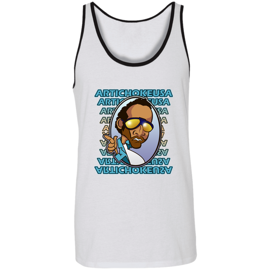 ArtichokeUSA Character and Font design. Let's Create Your Own Team Design Today. My first client Charles. Unisex Tank