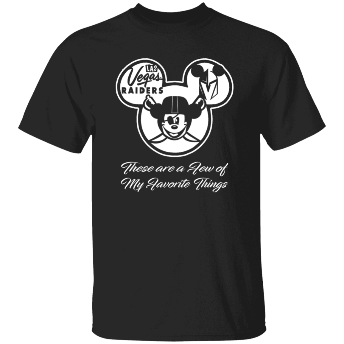 ArtichokeUSA Custom Design. Las Vegas Raiders & Mickey Mouse Mash Up. Fan Art. Parody. Youth 5.3 oz 100% Cotton T-Shirt