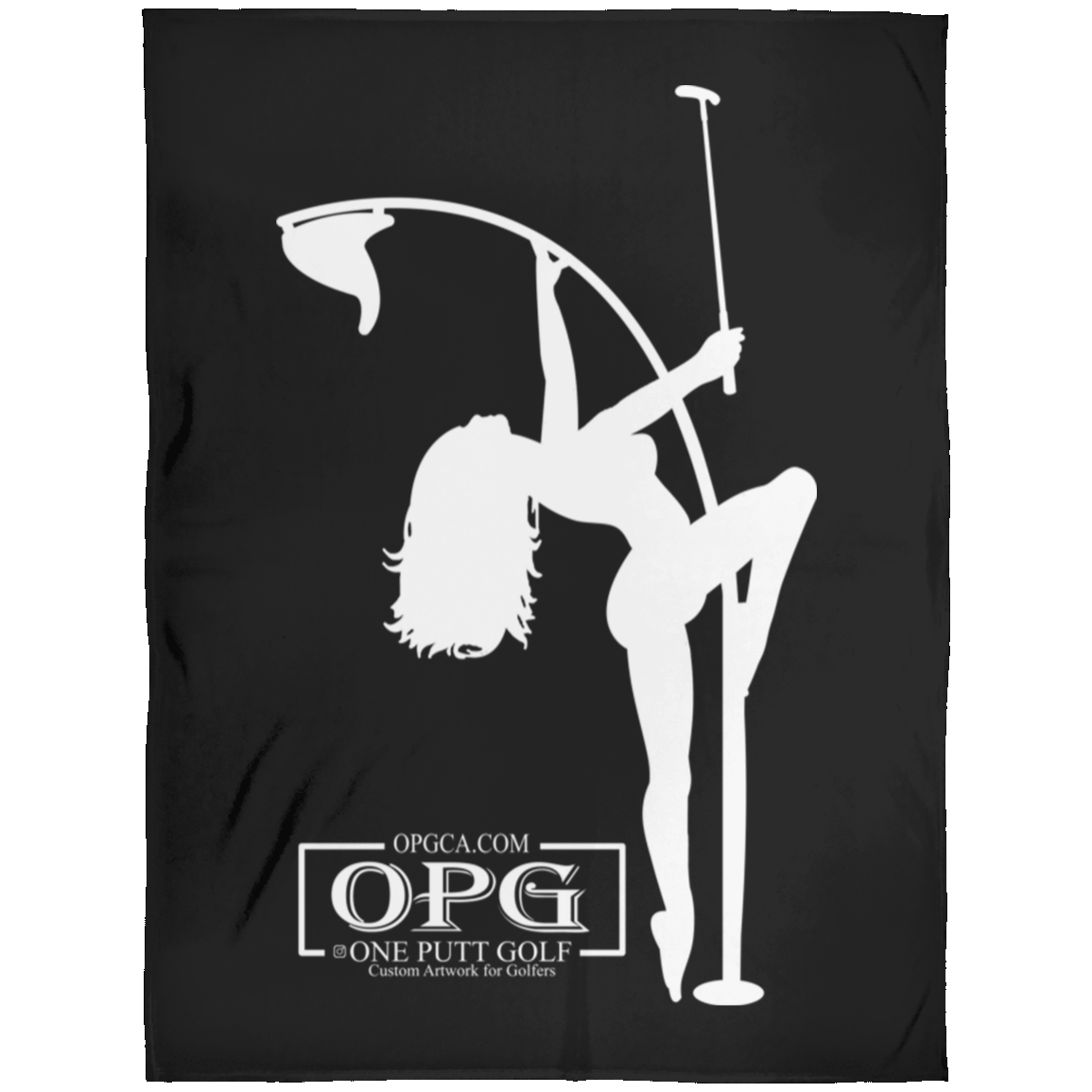 OPG Custom Design #10. Flag Pole Dancer. Fleece Blanket 60x80