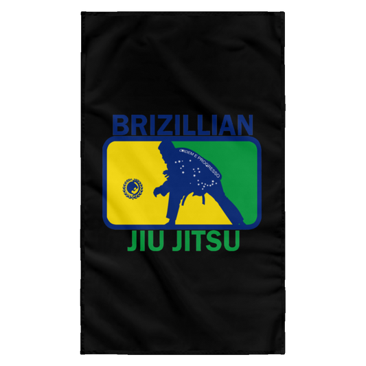 Artichoke Fight Gear Custom Design #5. BJJ MLB Brazil Flag Colors. Parody v2. Sublimated Wall Flag