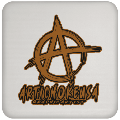 ArtichokeUSA custom design with text #14. Coaster