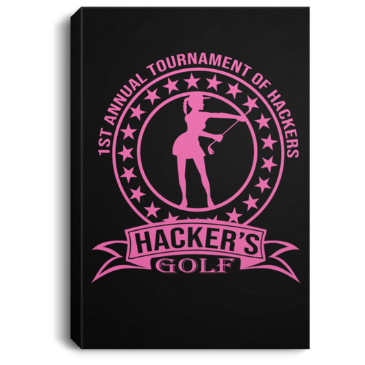 OPG Custom Design #20. 1st Annual Hackers Golf Tournament. Ladies Edition. Portrait Canvas .75in Frame