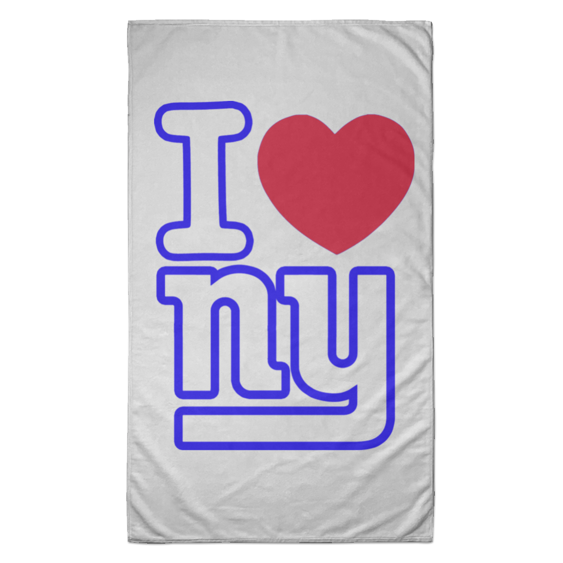 ArtichokeUSA Custom Design. I heart New York Giants. NY Giants Football Fan Art. Towel - 35x60