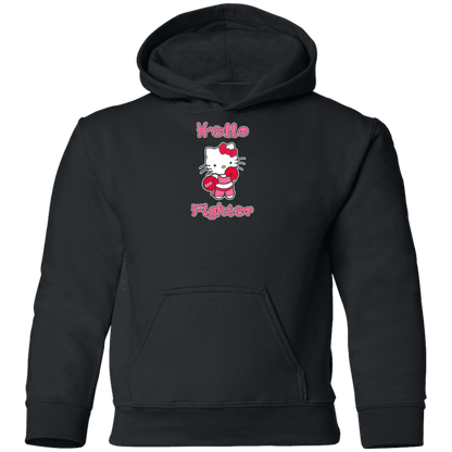 Artichoke Fight Gear Custom Design #13. Hello Fighter. Hello Kitty Parody Fan Art. MMA. Youth Hoodie