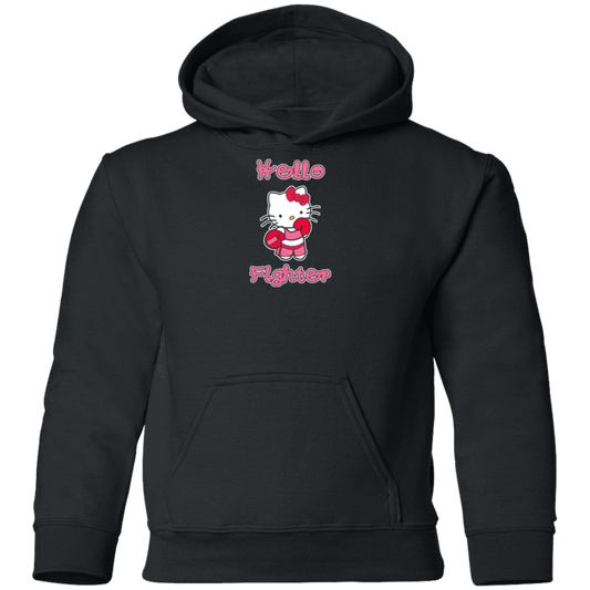 Artichoke Fight Gear Custom Design #13. Hello Fighter. Hello Kitty Parody Fan Art. MMA. Youth Hoodie