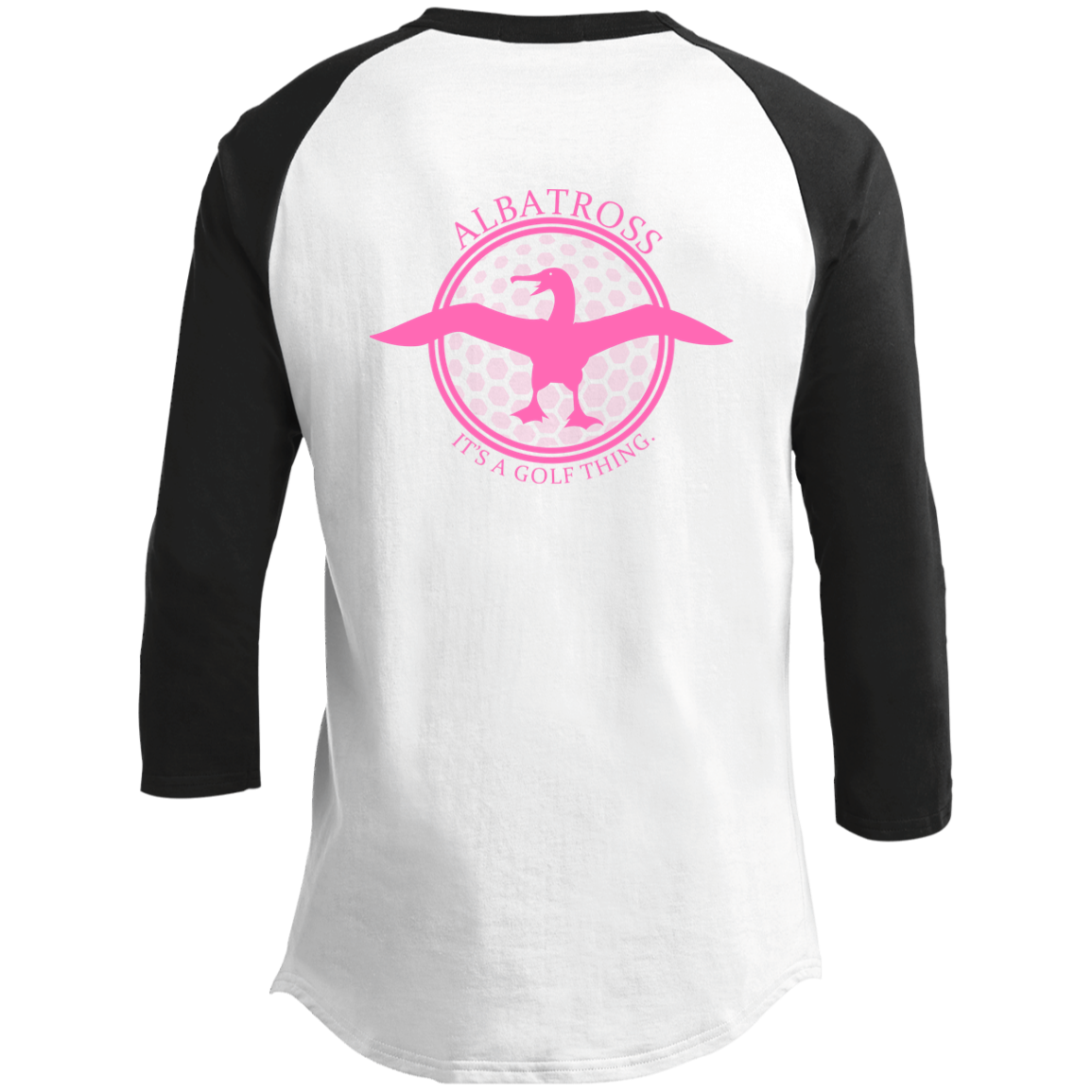 OPG Custom Artwork #1. Albatross. It's a golf thing. Youth 3/4 Raglan Sleeve Shirt