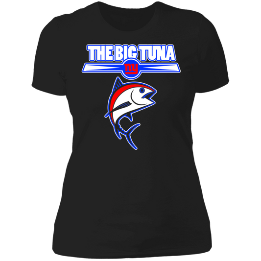 ArtichokeUSA Custom Design. The Big Tuna. Bill Parcell Tribute. NY Giants Fan Art. Ladies' Boyfriend T-Shirt