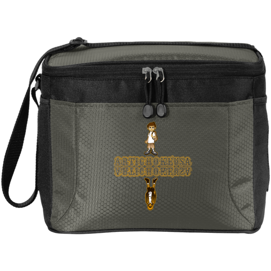 ArtichokeUSA Custom Design. Façade: (Noun) A false appearance that makes someone or something seem more pleasant or better than they really are. 12-Pack Cooler