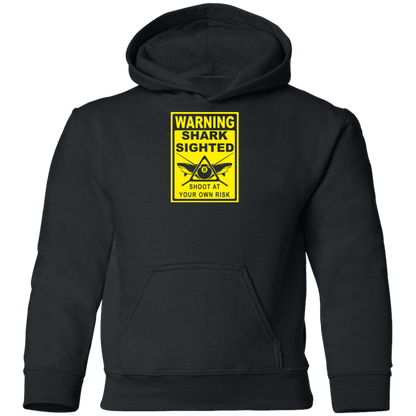 The GHOATS Custom Design #35. Beware of Sharks. Shoot at Your Own Risk. Youth Pullover Hoodie