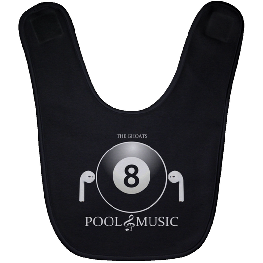 The GHOATS Custom Design. #19 Pool & Music. Baby Bib