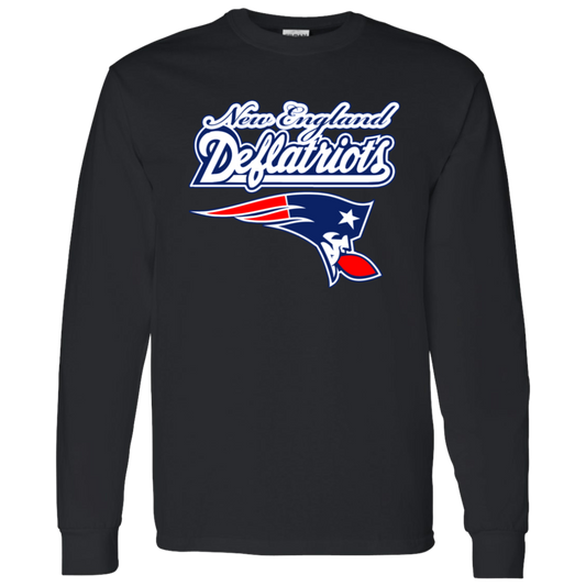 ArtichokeUSA Custom Design. New England Deflatriots. New England Patriots Parody. 100 % Cotton LS T-Shirt