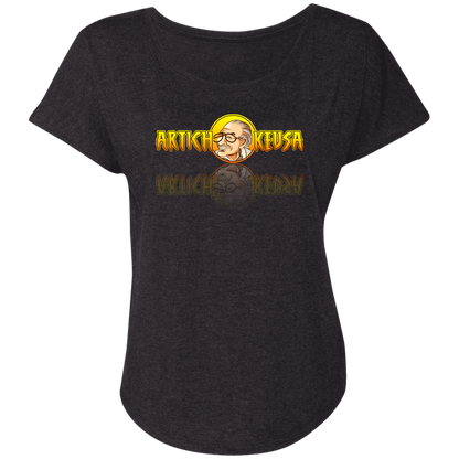 ArtichokeUSA Character and Font design. Stan Lee Thank You Fan Art. Let's Create Your Own Design Today. Ladies' Triblend Dolman Sleeve