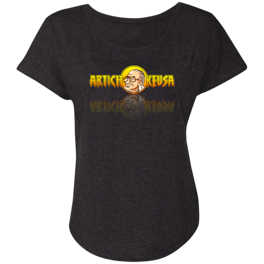 ArtichokeUSA Character and Font design. Stan Lee Thank You Fan Art. Let's Create Your Own Design Today. Ladies' Triblend Dolman Sleeve