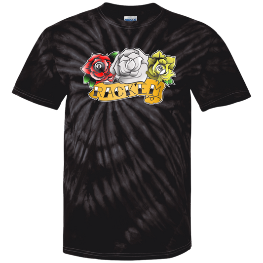 The GHOATS Custom Design. #28 Rack Em' (Ladies only). 100% Cotton Tie Dye T-Shirt