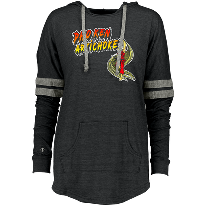 ArtichokeUSA Custom Design. Pho Ken Artichoke. Street Fighter Parody. Gaming. Ladies Hooded Low Key Pullover