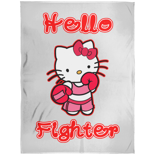 Artichoke Fight Gear Custom Design #13. Hello Fightter. Hello Kitty Parody. MMA.  Arctic Fleece Blanket 60x80
