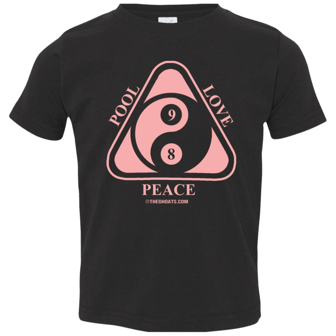 The GHOATS Custom Design #9. Ying Yang. Pool Love Peace. Toddler Jersey T-Shirt
