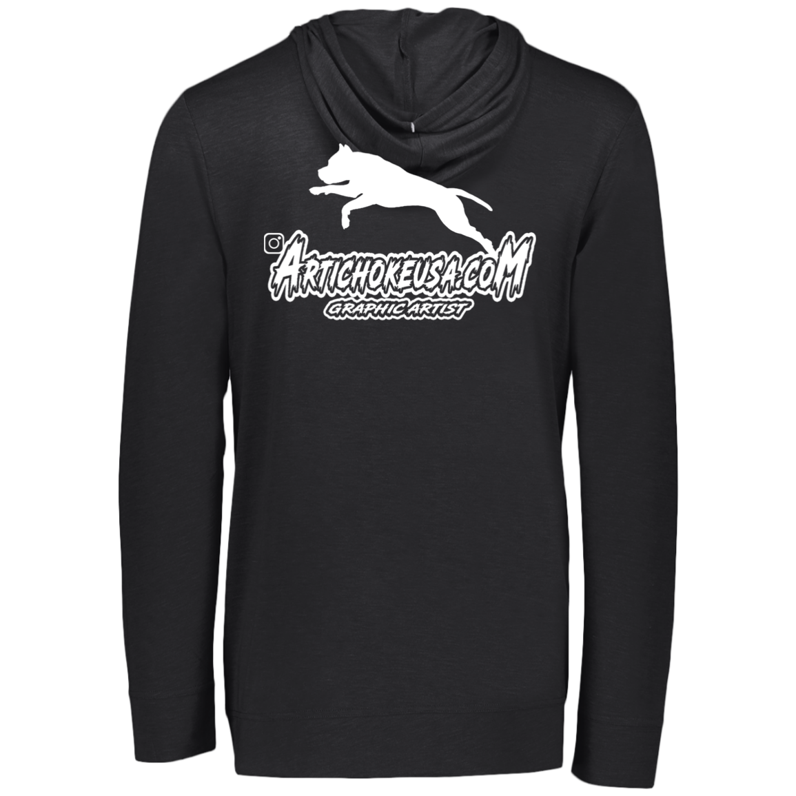 ArtichokeUSA Custom Design. Ruffing the Passer. Pitbull Edition. Male Version. Eco Triblend T-Shirt Hoodie