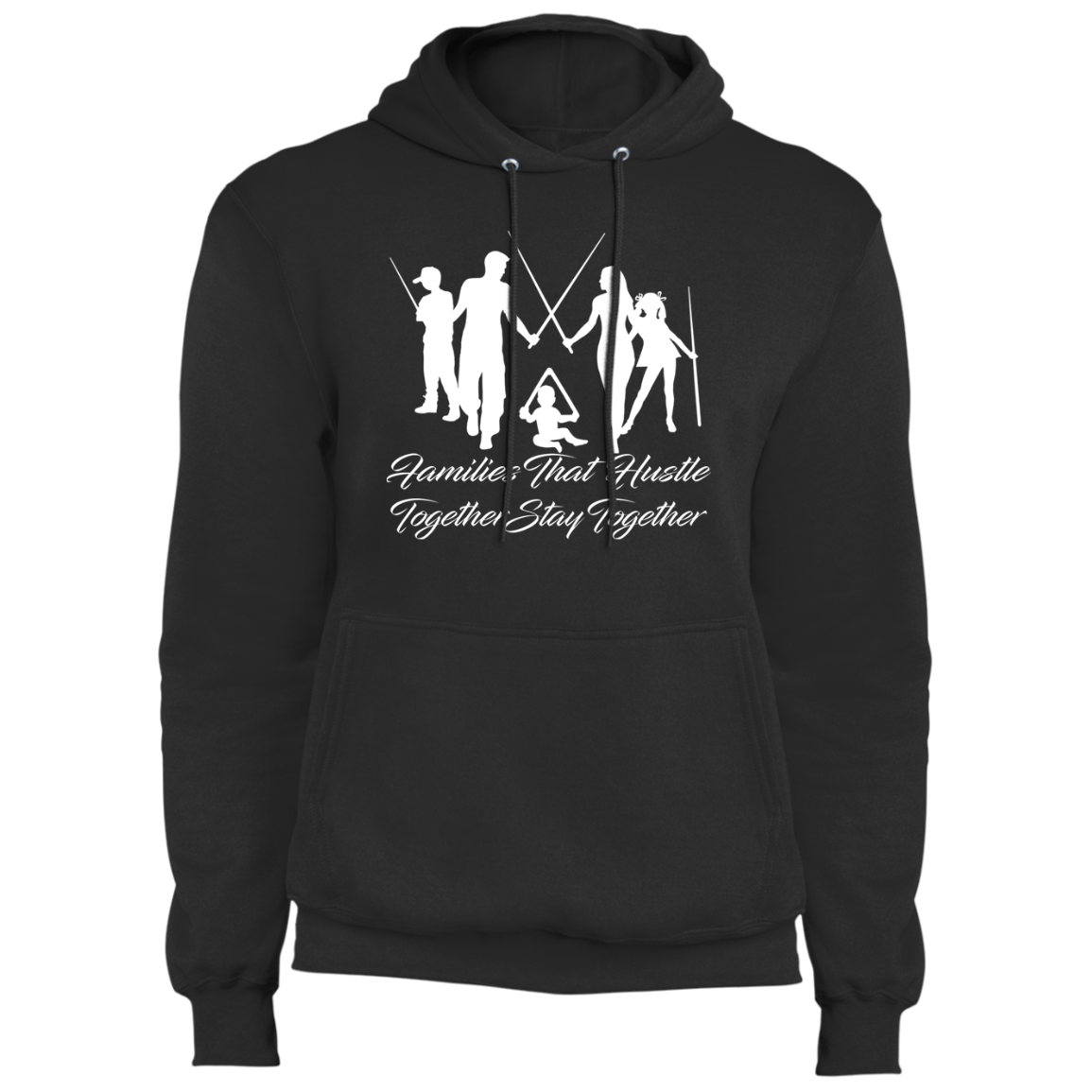 The GHOATS Custom Design. #11 Families That Hustle Together, Stay Together. Fleece Pullover Hoodie