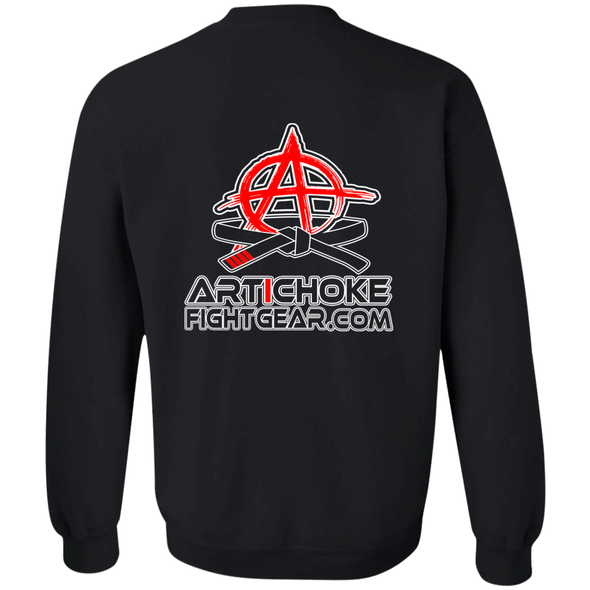 Artichoke Fight Gear Custom Design #15. Proper Quitter. Crewneck Pullover Sweatshirt