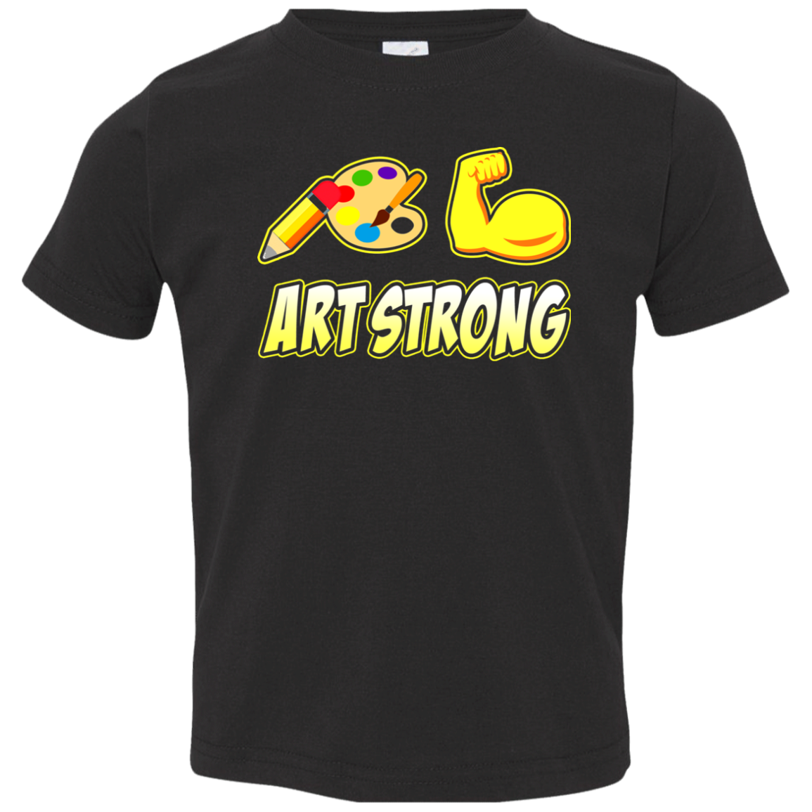 ArtichokeUSA Custom Design. Art Strong. Toddler Jersey T-Shirt