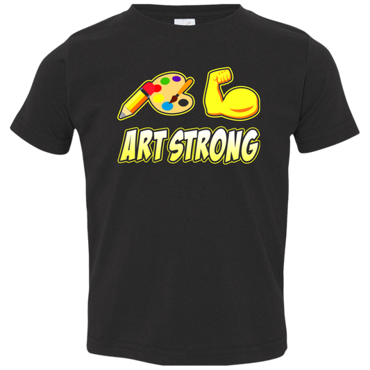 ArtichokeUSA Custom Design. Art Strong. Toddler Jersey T-Shirt