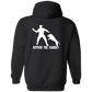 ArtichokeUSA Custom Design. Ruffing the Passer. Pitbull Edition. Male Version. Zip Up Hooded Sweatshirt