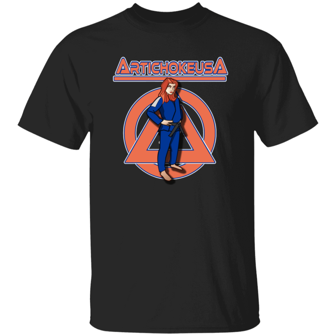 ArtichokeUSA Character and Font design. Let's Create Your Own Team Design Today. Amber. Youth 5.3 oz 100% Cotton T-Shirt